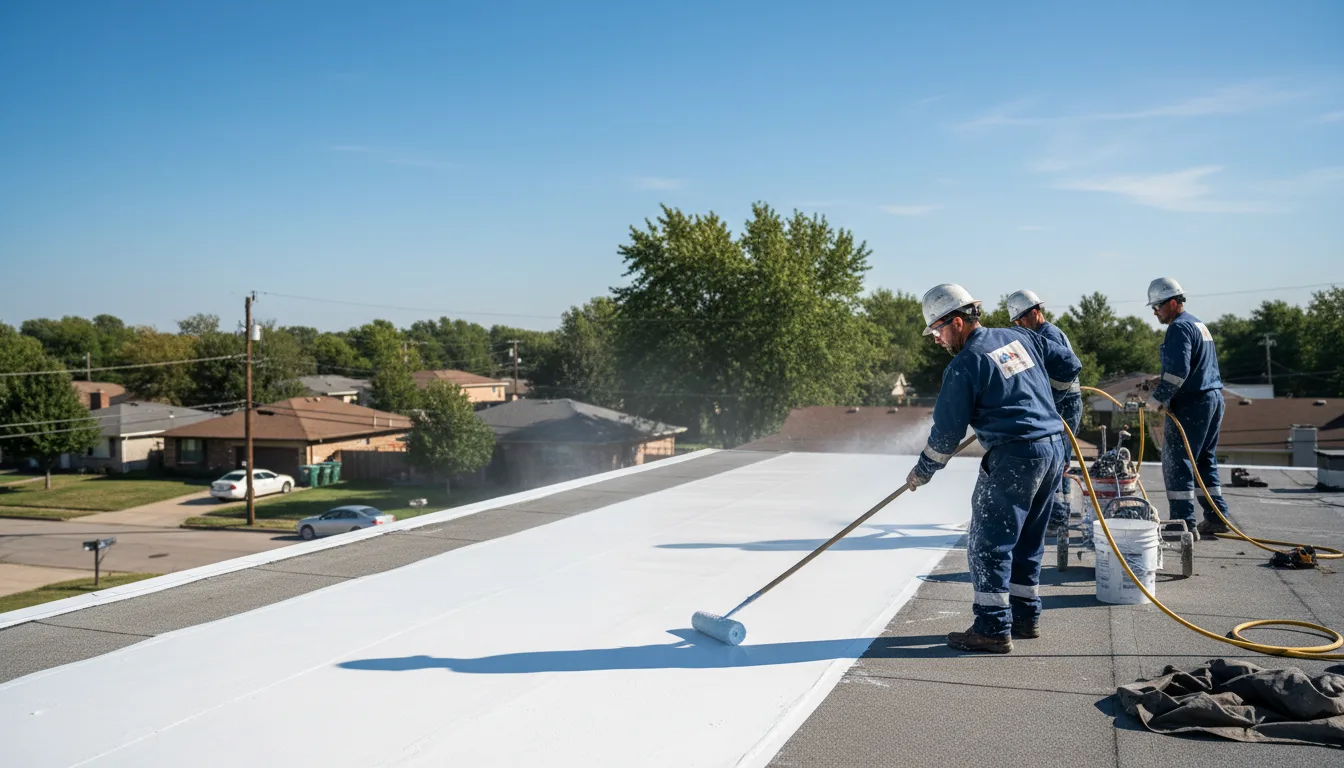 Commercial roof coating in Swink, CO near me